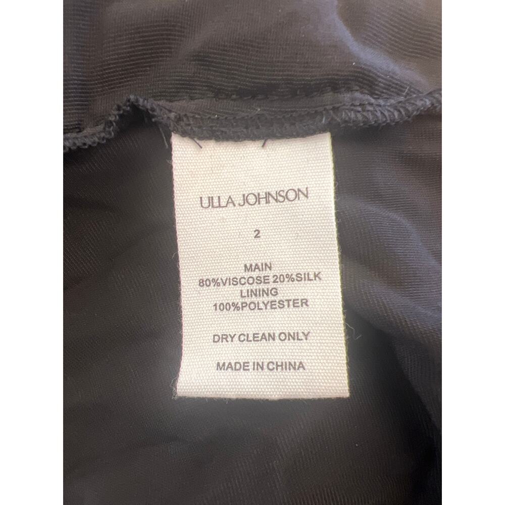 Tuckernuck ULLA JOHNSON  Black Delphine Dress Size 2 - Picture 3 of 3